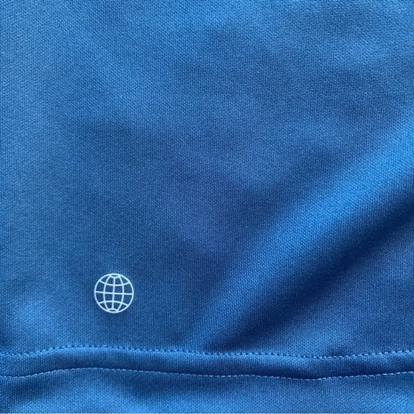 Adidas Golf Polo Navy & Gray Color Block Sz M NWT - Picture 9 of 11
